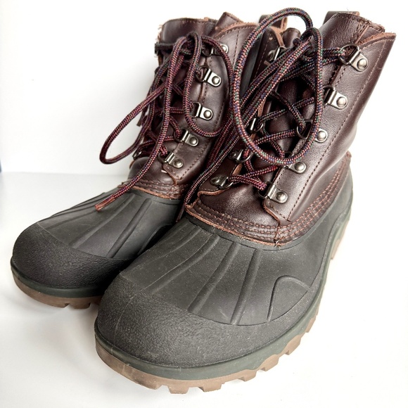 L.L.BEAN Mens Rubber and Leather Insulated Boots - Size 10M (For a size 11 Foot) main image 7